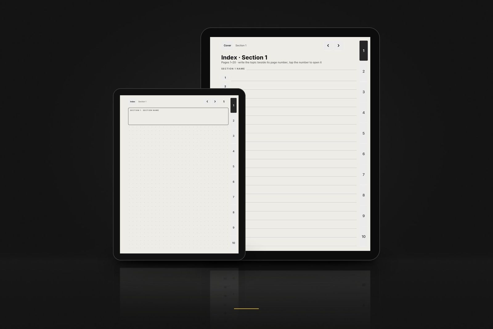 Graphite Notebook sur des tablettes e-ink