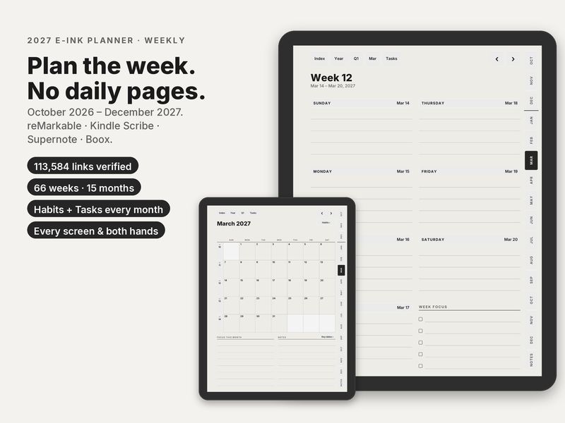 Weekly Planner 2027